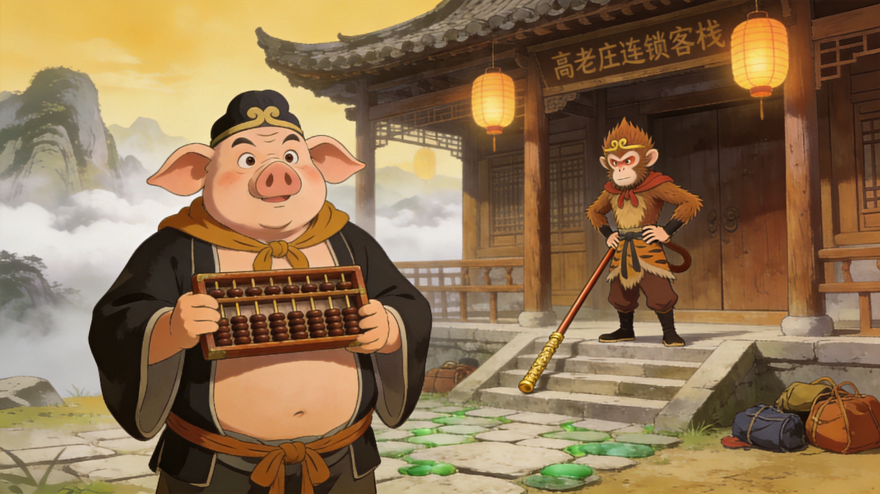 魔改短剧《西游歪传：八戒的第二次创业》宣传海报